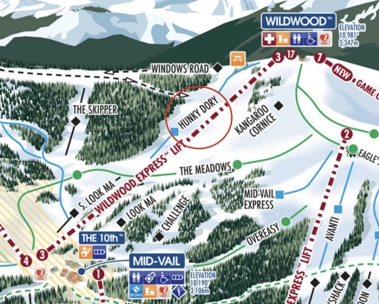 Vail Ski Run of the Week Hunky Dory The Best Vail Ski Shop for